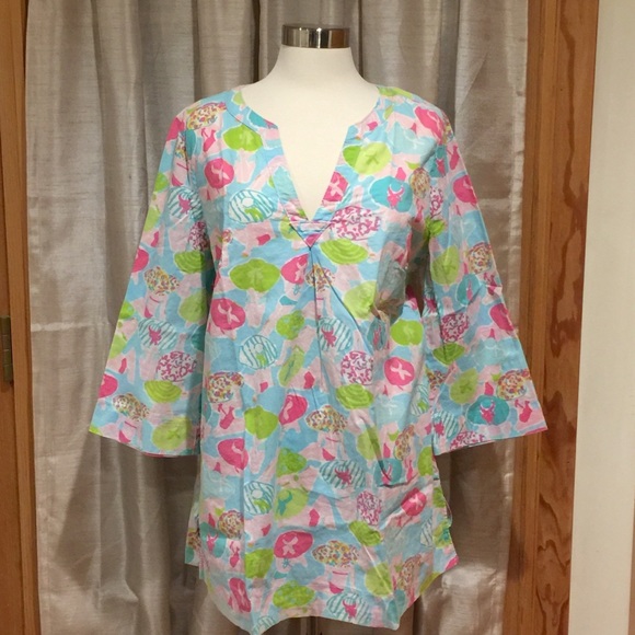 Lilly Pulitzer Other - Lilly Pulitzer 2011 Print Tunic Swim Coverup Sz XL